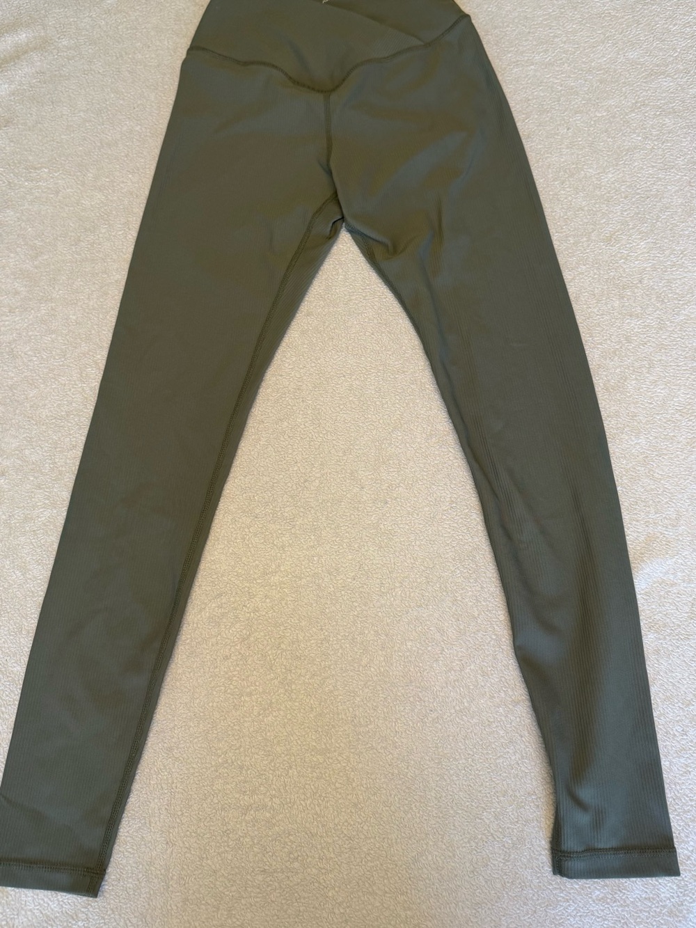 Kids Olive Green Stretch Leggings